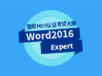 Word 2016 Expert 专家级考试大纲